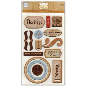  Chipboard Adhesive Embellishments, Heritage Arts, Crafts & Sewing