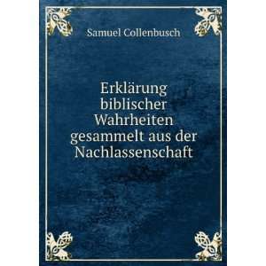   gesammelt aus der Nachlassenschaft Samuel Collenbusch Books