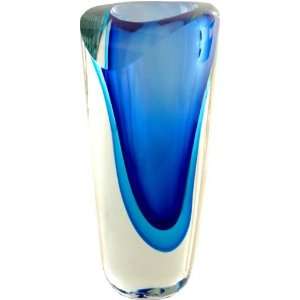  Handmade Vase Blue Sommerso Beautiful 100% Handblown Art 