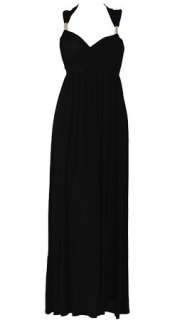 Womens Summer Stretch Coil Long Jersey Maxi Dress Size  