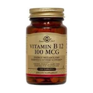 Solgar   Vitamin B 12   100 mcg   100 tablets