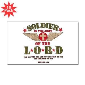   Rectangle) (10 Pack) Soldier in the Army of the Lord 