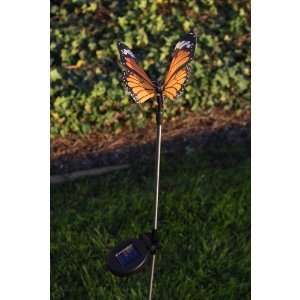  LED Solar powered Monarch Butterfly Orange Patio, Lawn 