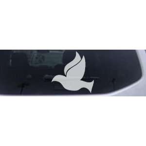  White 6in X 6in    Dove Christian Car Window Wall Laptop 