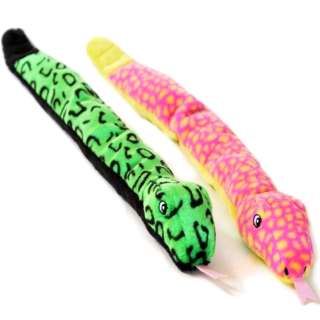 ZippyPaws Snake 2 Large Loud BLASTER Squeaker Dog Squeaky Plush Toy 