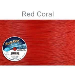 Soft Flex Original Beading Wire .019 100 ft.    Red Coral