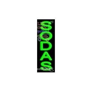  Sodas Neon Sign 24 inch tall x 8 inch wide x 3.5 inch deep 