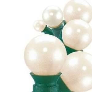    70 white pearlized button string lights set