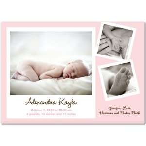  Girl Birth Announcements   Special Snapshots Blush By 