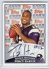 2009 Topps Chicle Percy Harvin RC Rookie Auto Autograph  