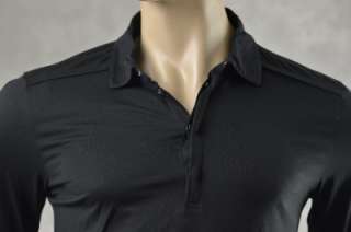   Shirts Long Sleeve Slub Polo Shirt Top Size M NWT 400039473897  