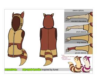 Furret Pokemon Cosplay Sleeveless Vest Made To Order  