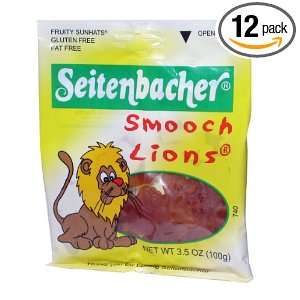 Seitenbacher Smooch Lions Gummi Fruit, 3.5 Ounce Bags (Pack of 12 