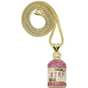  Syrp Lil Wayne Iced Out Pendant Necklace Gold Franco Style 