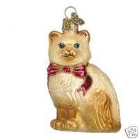 BROWN TAIL HIMALAYAN CAT OLD WORLD CHR ORNAMENT 12089  
