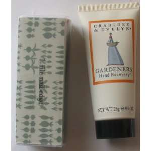 Crabtree & Evelyn Gardners Nail Buffer and Gardners Hand Recovery 25g 