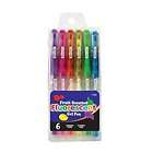 Six(6) Fluorescent Stick Gel Pens Neon Bright colors Scented 