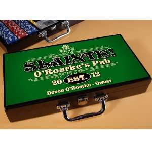 Personalized Poker Set   Slainte Classic