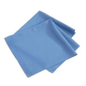  Co MicroMax Microfiber Glass Towel   16 x 19 Cloth, Blue   Qty of 25