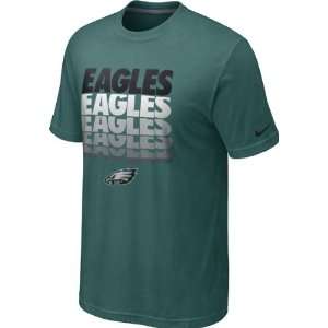  Philadelphia Eagles Green Nike Blockbuster T Shirt Sports 