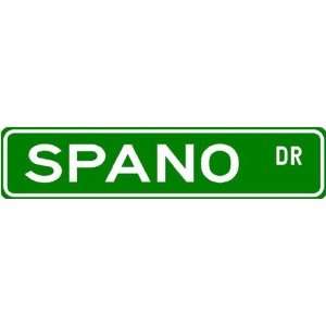 SPANO Street Name Sign ~ Family Lastname Sign ~ Gameroom, Basement 