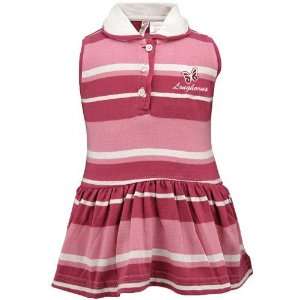   Longhorns Infant Pink Striped Sleeveless Dress
