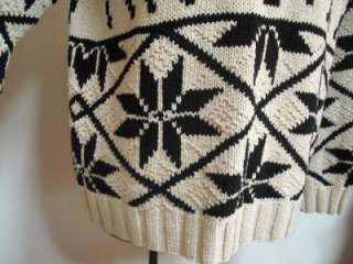 RALPH LAUREN Hand Knit Holiday Christmas Reindeer Turtleneck Sweater 