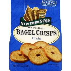  New York Style, Bagel Crsp Plain, 6 OZ (Pack of 12 