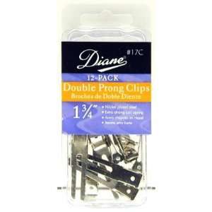  Diane Double Prong Clip 1 3/4 (Pack of 12) Blister 