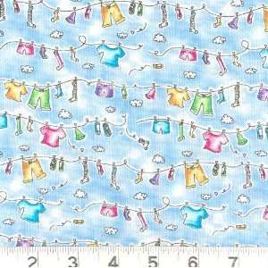  45 Wide Play Pals Sky Clothes Parade Sky Fabric By The 