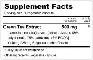 GREEN TEA Extract  150 V CAP   Antioxidant (45% Fat Burner EGCG 