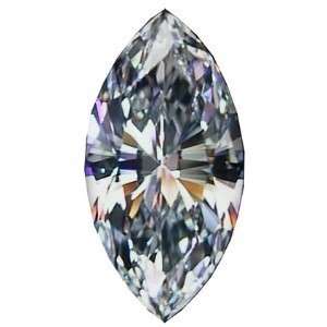 MARQUISE CUT RUSSIAN SIMULATED DIAMOND .50 3CT  