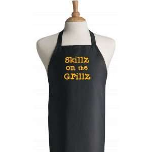  Skillz On The Grillz Black Barbecue Aprons Kitchen 