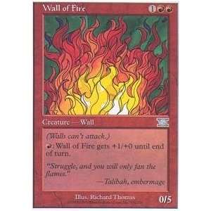  Magic the Gathering   Wall of Fire   Sixth Edition Toys & Games