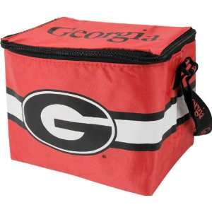    Georgia Bulldogs Lunch Bag 6 Pack Zipper Cooler