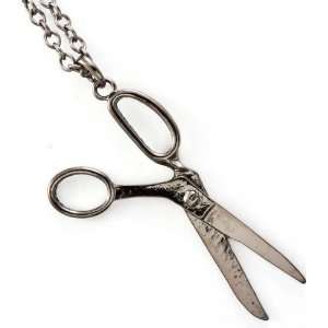  Scissors Hair Stylist Hair Dresser Necklace Gunmetal 
