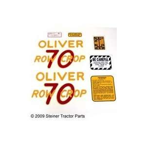  OLIVER 70 Rowcrop MYLAR DECAL SET Automotive