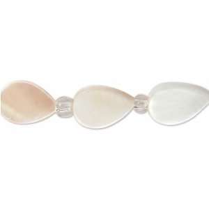   Beads 14 Strand/Pkg Natural Mother Of Pearl/Teardrop