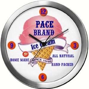  PACE 14 Inch Ice Cream Metal Clock Quartz Movement 