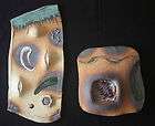 signed handmade matthew patton nw stuio pottery clay wall plaques