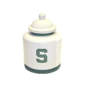    Michigan State Spartans Cookie Jar With Block S