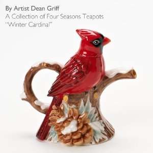  Winter Cardinal Collectible Teapot by Dean Griff 4021681 