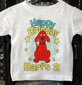 Personalized Clifford The Big Red Dog Birthday Shirt  