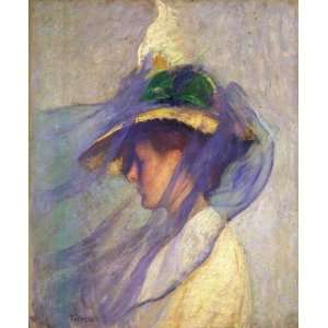  Charles Tarbell   24 x 30 inches   The Blue Veil