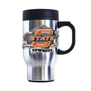 College Travel Mug   Oklahoma State Cowboys  Sports 