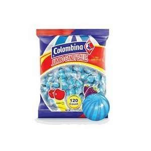 Colombina Jumbo Blue Raspberry Balls 120ct (Pack of 16)  