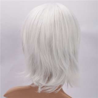 Fashionable Anime White Short Hair Wig Cosplay Wig Party Wig 12.99 
