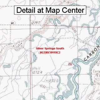  USGS Topographic Quadrangle Map   Silver Springs South 