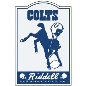 Indianapolis Colts 12 x 18 Nostalgic Metal Trade Sign  