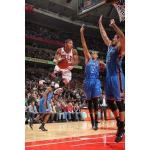   Nenad Krstic and Thabo Sefolosha by Joe Murphy, 48x72